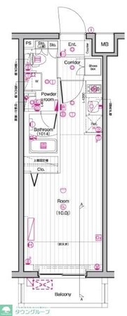 THE PREMIUM CUBE G 東中野の物件間取画像